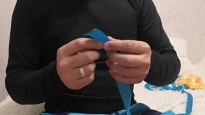 Как распустить атласную ленту.