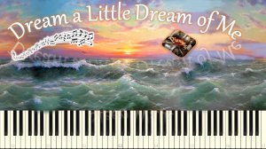 Dream a Little Dream of Me (piano tutorial) [НОТЫ + MIDI]