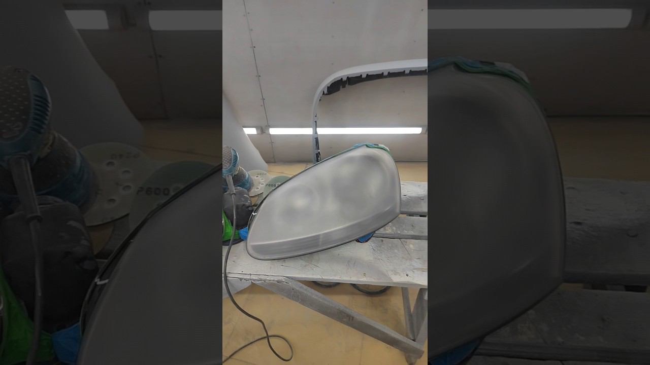 Полировка и восстановление фар за 20 секунд 