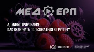 КБФИТ: МЕДЕРП. Администрирование. Как включить пользователя в группы?