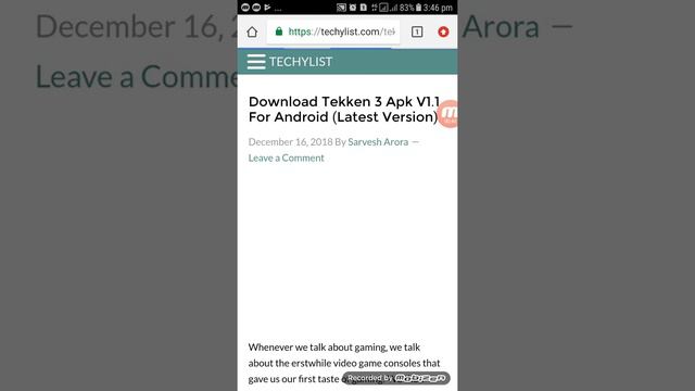 how to download tekken 3 for android 2019 trick with gaming tech.com смотреть онлайн