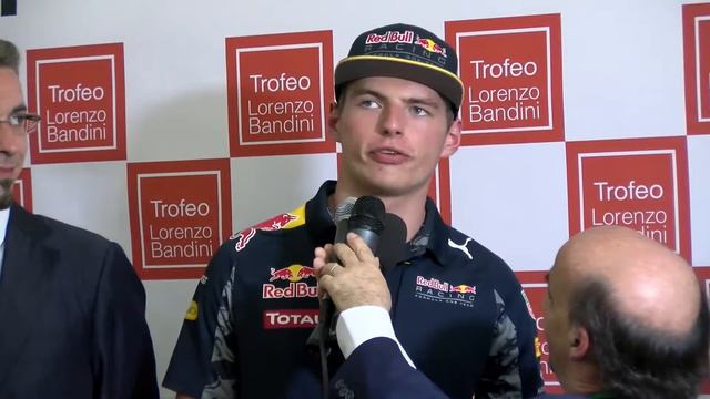 MOTORI Max Verstappen 23esimo premio Lorenzo Bandini