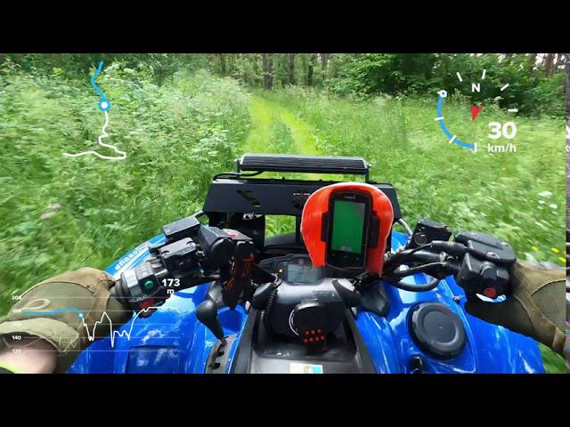Лайтовая скоростная покатушка по лесу на Ямаха Гризли 700
