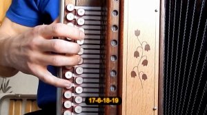 На побывку едет...(как играть на гармони,с цифрами)