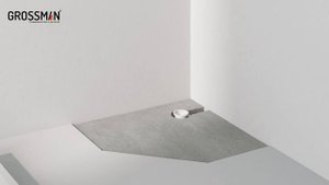 Установка поддона трапеция