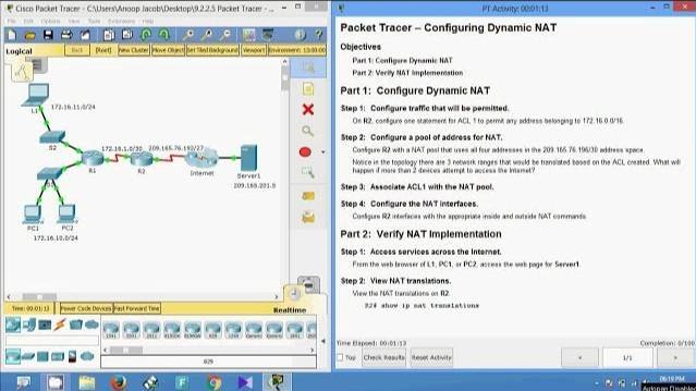 9.2.2.5 Packet Tracer - Configuring Dynamic NAT