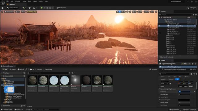 77. Setting Up Ambient Lighting And Volumetric Fog