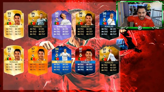 CRISTIANO RONALDO DE FIFA 10 A FIFA 22  TODAS SUS CARTAS