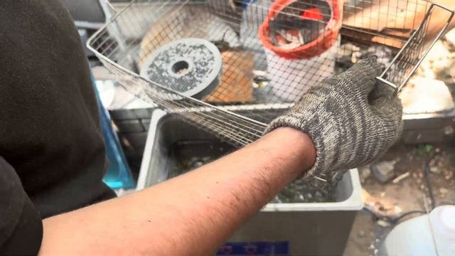 Испытания Очистка Матрицы Гранулятора Ультразвуковая Ванна + Ортофосфорная Кислота (Преобразователь)