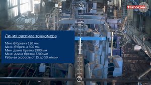 Линия распиловки тонкомера Primultini