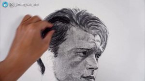 Drawing Spider-Man No Way Home「Peter Parker」Tom Holland charcoal portrait｜Jimmy’s Movie Drawing