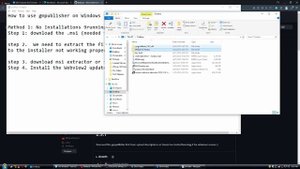 How to install gmpublisher on Windows 10 1709