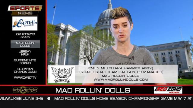 The Sports News | Emily Mills | Mad Rollin' Dolls | 4/24/16 смотреть онлайн