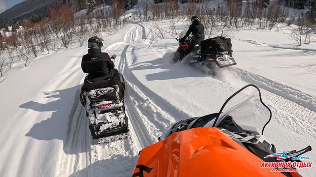 Снегоходы. Горы. Зима. смотреть онлайн