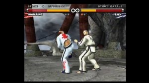 Tekken 5 - Hwoarang vs. Baek Doo San: Story Battle Mode Sub-boss Fight | PS2 Gameplay