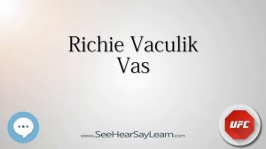 Richie Vaculik   UFC Fighter s Nicknames 🔊