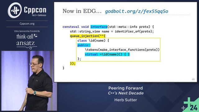 Peering Forward - C++’s Next Decade - Herb Sutter - CppCon 2024