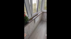 Теплая отделка балкона от компании WinDoor