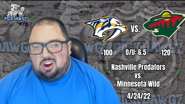 Nashville Predators vs Minnesota Wild 4/24/22 NHL Free Pick Free NHL Betting Tips
