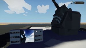 Stormworks Тесты турели с вращающимся блоком стволов.