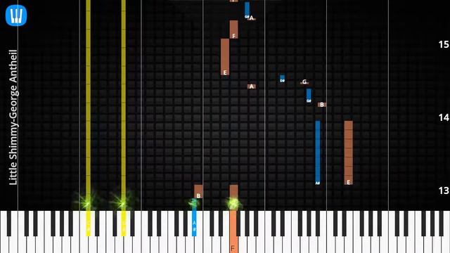 🎹Little Shimmy, Solo & Chord, George Antheil, Synthesia Piano смотреть онлайн
