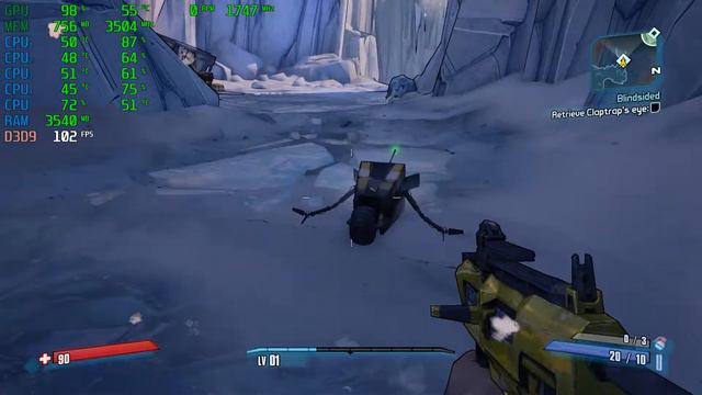 Borderlands 2  GTX 1050 2GB  i5-2310  12GB RAM