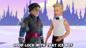 Kristoff Fights Ken for Anna! Frozen Toys Fun!