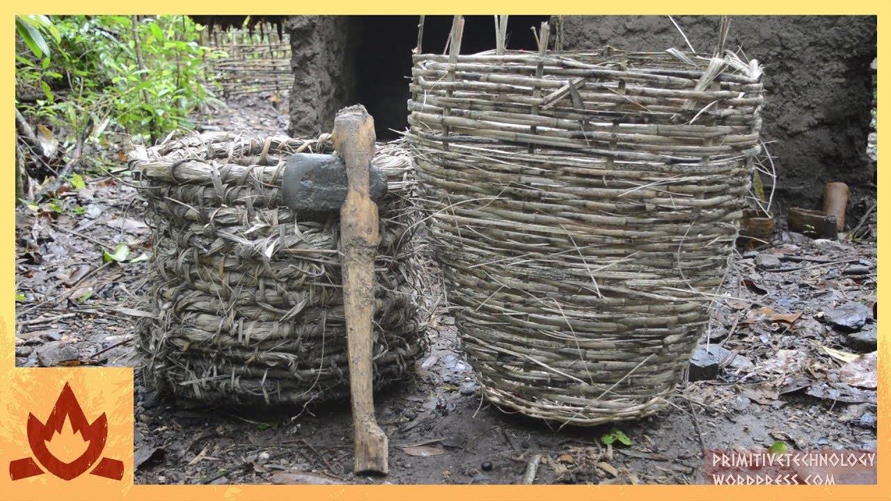 Примитивная технология: Корзина и каменный топор