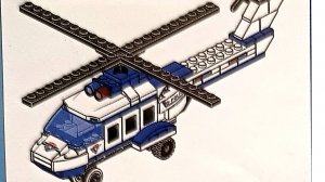 Лего.Собираем из деталей лего. вертолет полиции.Lego. Схемы и инструкции