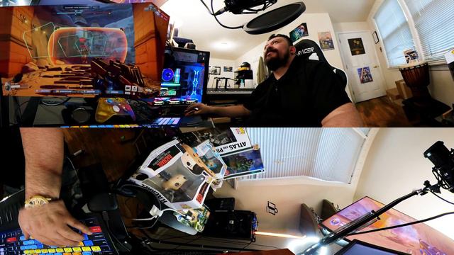 Gaming [360° VR]: Overwatch 2 Arcade On-line for PC. AR Style picture-in-picture. Multiplayer wait.
