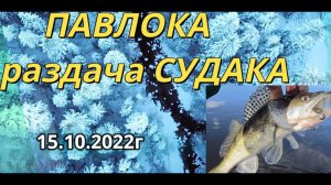 РЫБАЛКА на Павловском ВОДОХРАНИЛИЩЕ - выход СУДАКА