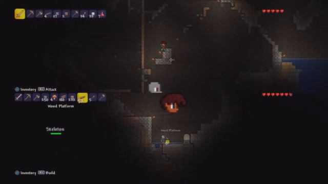 Terraria Splitscreen on PS3 5 - Traps dont like us very much
