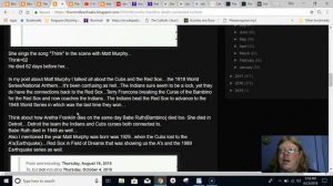 Aretha Franklin death connected to Blues Brothers-Daniel Murphy Cubs Trade-Death of Matt Murphy