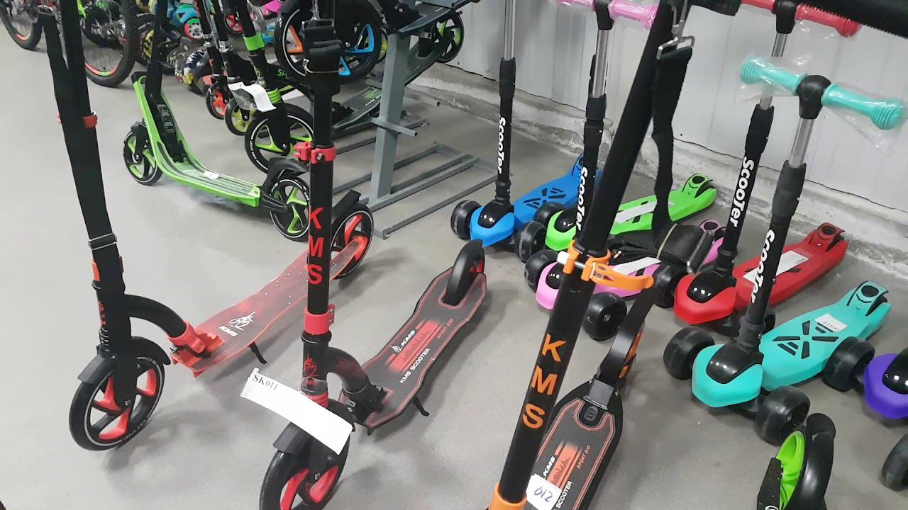 Самокаты KMS 2019 года SK 014, 051, 011, 012, 045, 050, Сравнение видеообзор. смотреть онлайн