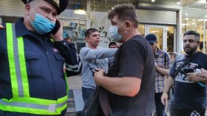 Стопхам в Тушино, автохам просит ударить его. Часть 2