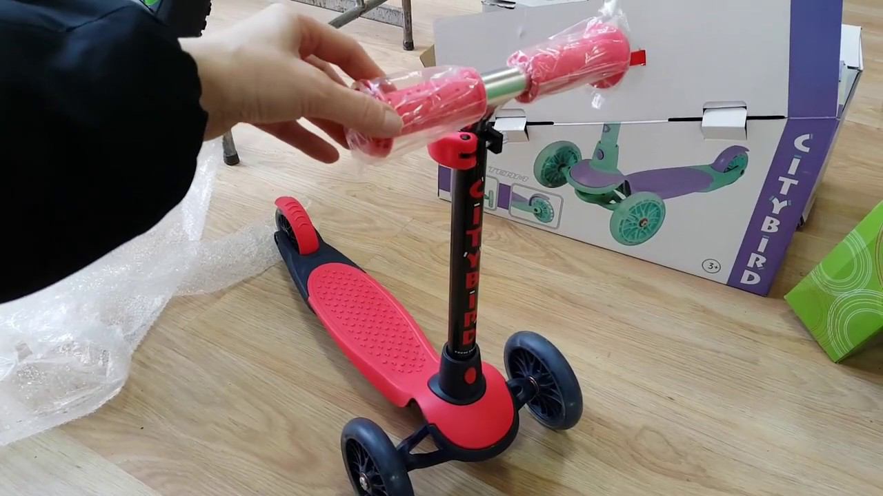 Самокат Tech Team City Bird 2019 года Видеообзор. смотреть онлайн