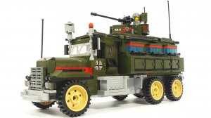 Собираем военный автомобиль - трансформер из LEGO - конструктор Enlighten Brick 1713 Mobile strike f