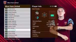 West Ham United 2023/2024 Full Facepack PES 2021-SPFL2023