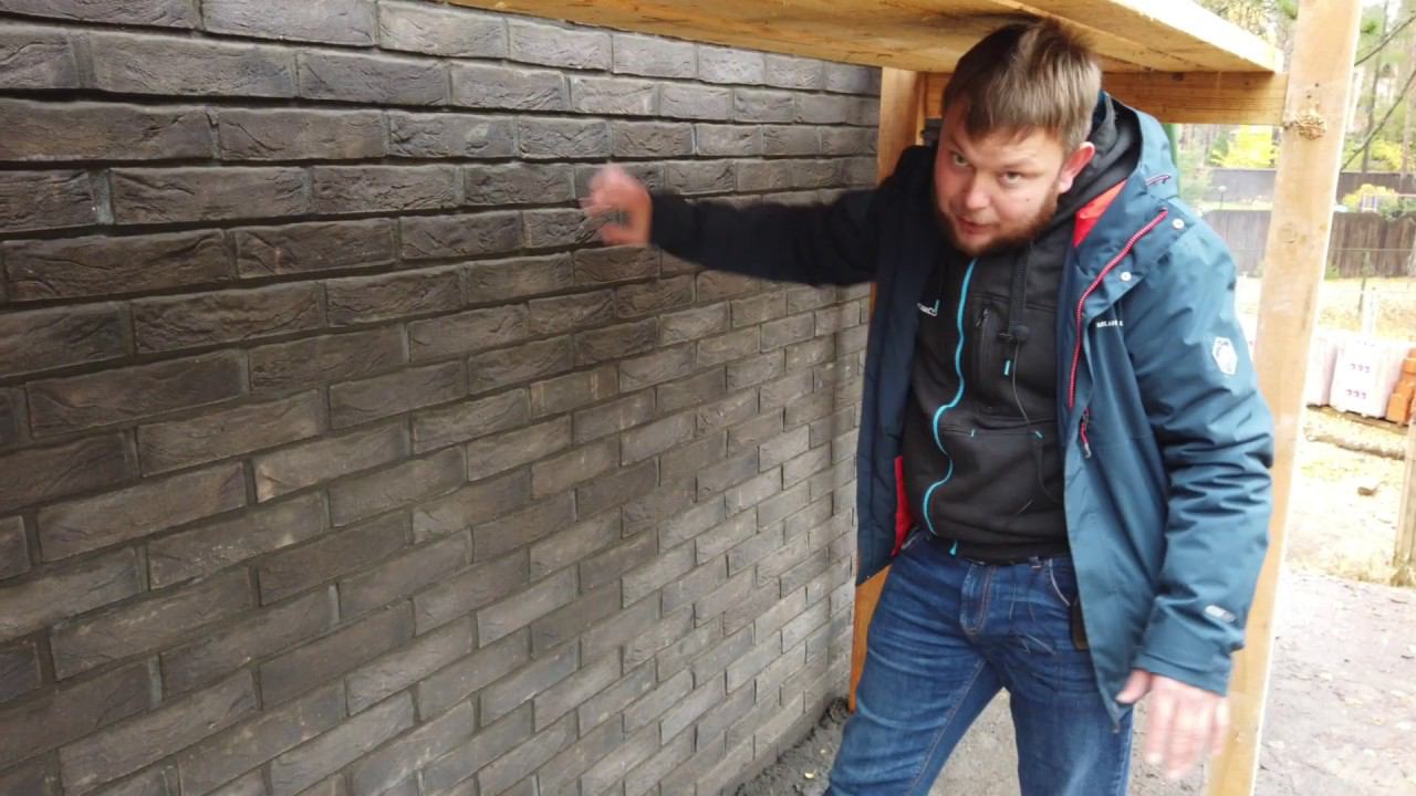 Дом у озера. ФАСАД ИЗ ОБРЕЗКОВ.РЕЗАНЫЙ КИРПИЧ.