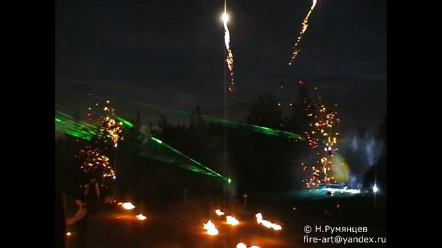 Лазерное,файер и фейерверк шоу в р-не Потемкин смотреть онлайн