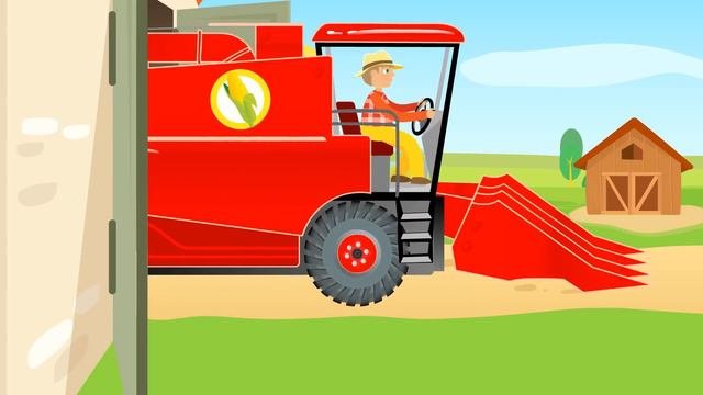 Tractor And Combine Harvester & Agricultural Machinery For Kids | Harvest - Traktor I Kombajn