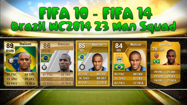 FIFA 10 - 14 | EP1: BRAZIL WORLD CUP SQUAD - HOW HAVE THEY GROWN смотреть онлайн