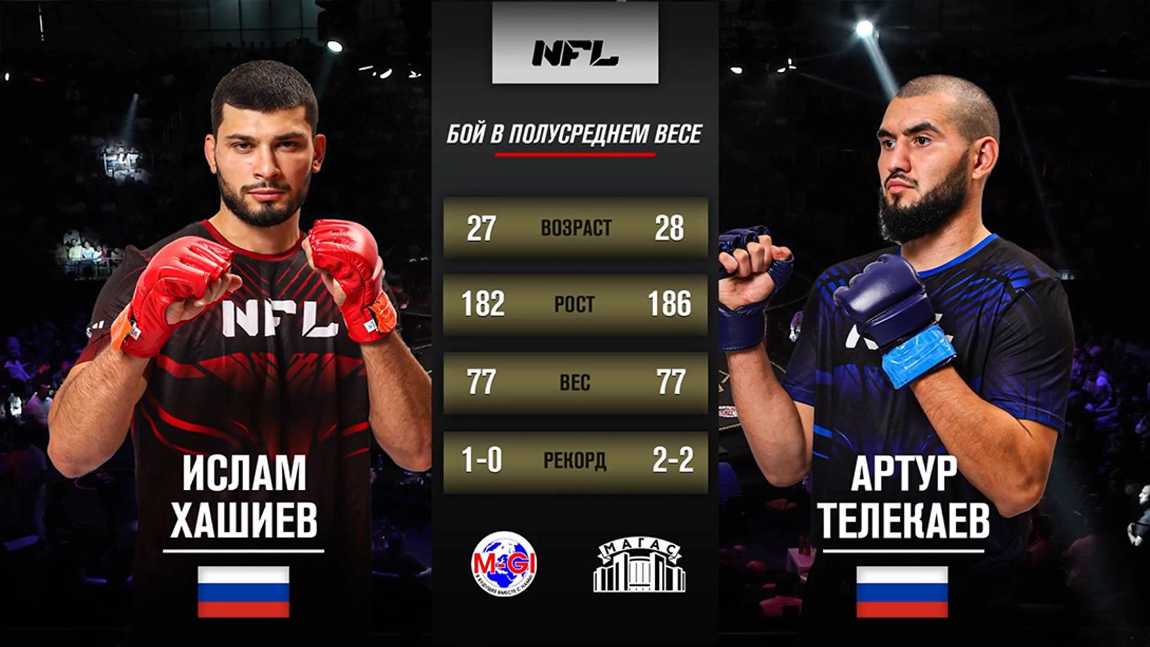 Ислам Хашиев vs. Артур Телекаев| Islam Khashiev vs. Artur Telekaev | NFL 1