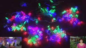 Электрогирлянда разноцветные 40 диодов RGB, RG/RB, IP20