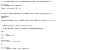 Unix & Linux: How to start Vim from a trap and still be able to resume it after suspending it?