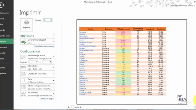 EIA - Tips de Excel: menú Vista, menú Diseño de página