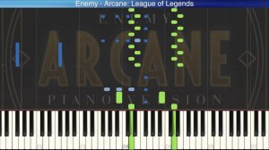 Enemy - Arcane: League of Legends (Imagine Dragons) | Piano Tutorial