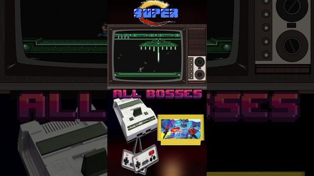 Super C - All bosses #shorts #nes #retro #platform #action #allboss.