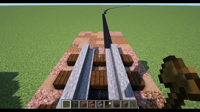 Minecraft : How To Build Realistic Railways - Minecraft Building Tips