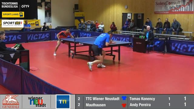 Tomas Konency vs Andy Pereira Austrian Bundesliga 2019 2020 смотреть онлайн